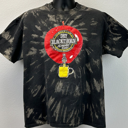 Vintage 90s Blackthorn Dry Cider T Shirt Made In USA Black Tee Unisex XL X-Large