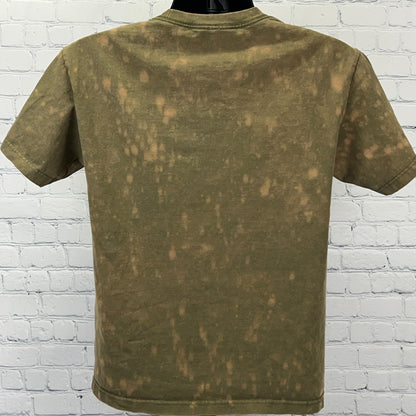 Wu Wear Wu-Tang Clan Staten Island NYC T Shirt M Medium Hip Hop Bleach Dye Green