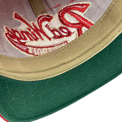 Gorra de béisbol con seis paneles y cierre a presión de Reebok en color rojo con la inscripción Detroit Red Wings