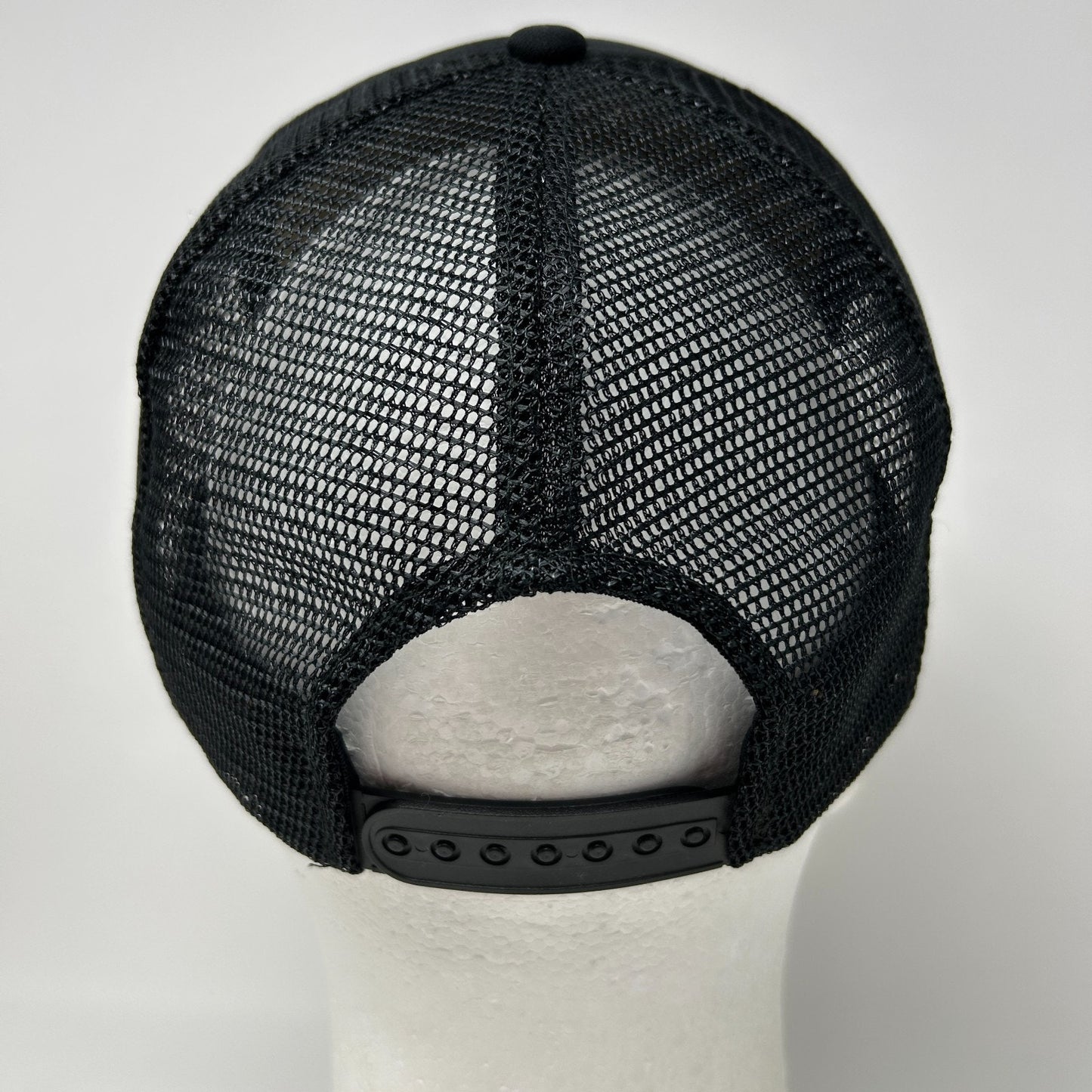 Vintage 80s Dazzle Brilliance Baffle BS Trucker Hat Baseball Cap Snapback Black