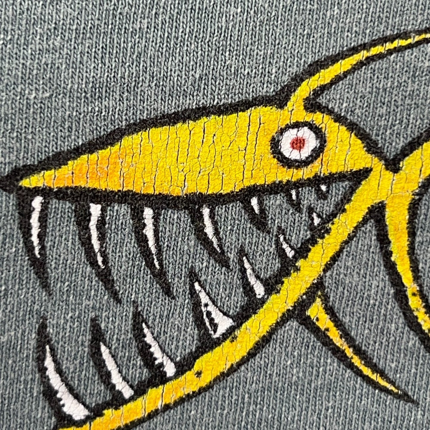 Vintage 90s St Martin St Maarten West Indies Tank Top Piranha USA Green L Large