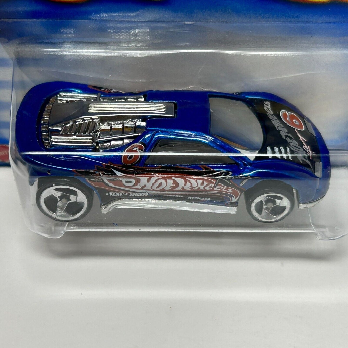 Speed Blaster Hot Wheels Collectible Diecast Race Car Blue Vintage 2002 New