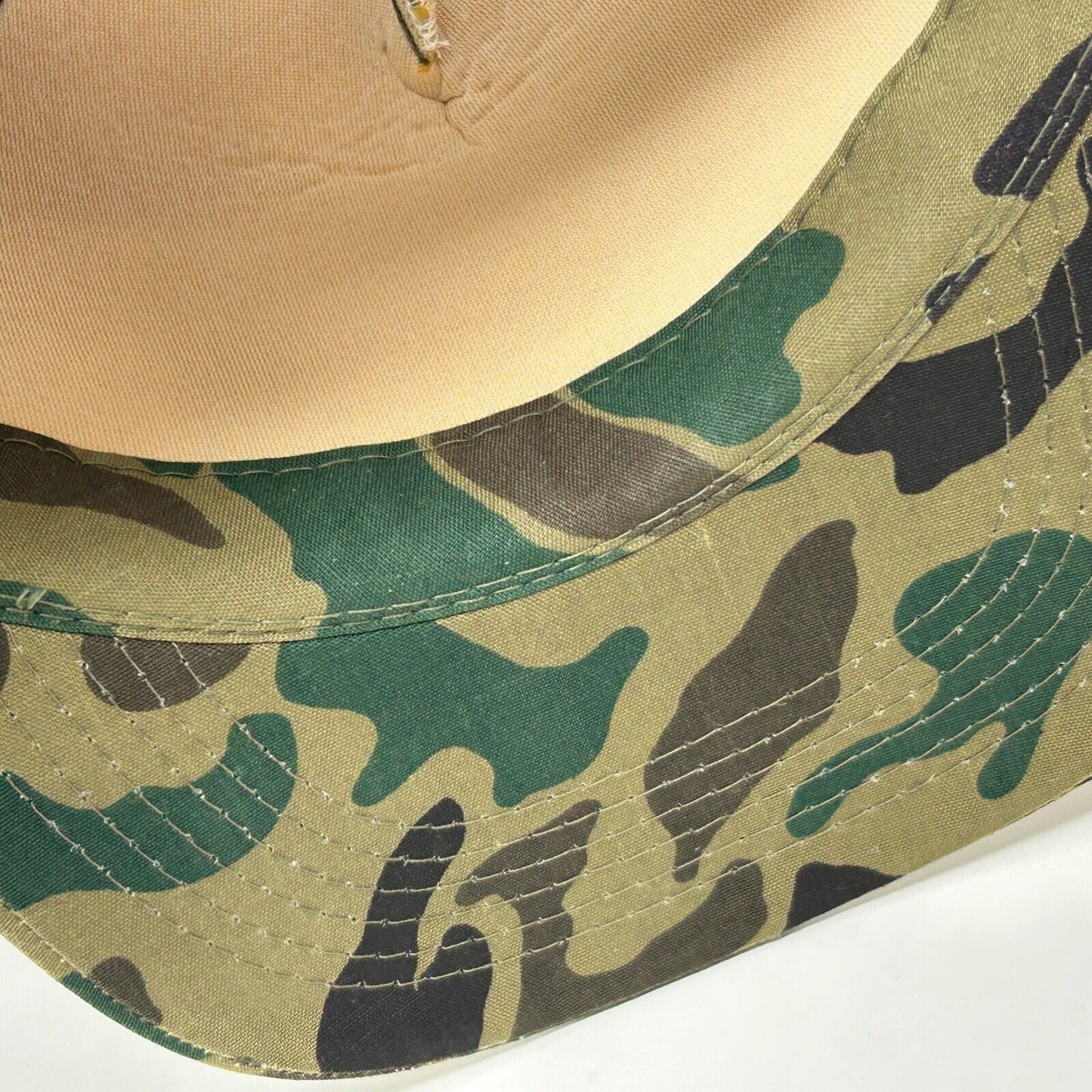 Western Pipeline Trucker Hat Vintage 80s Green Camouflage Snapback Baseball Cap