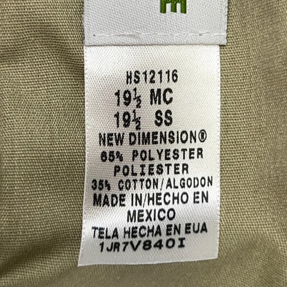 Horace Small Tactical Button Front Shirt Uniform SS Beige Tan Mens 3XL 19 1/2