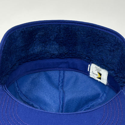 Vintage 80s LTFMP Dual EPP Hat Baseball Cap Ear Flap K Brand USA Snapback Blue