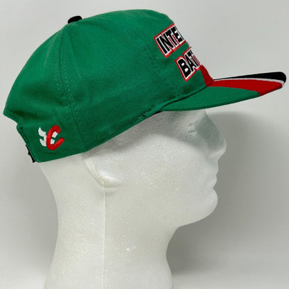 Vintage NASCAR Interstate Batteries Racing Baseball Hat Cap 90s Green Snapback