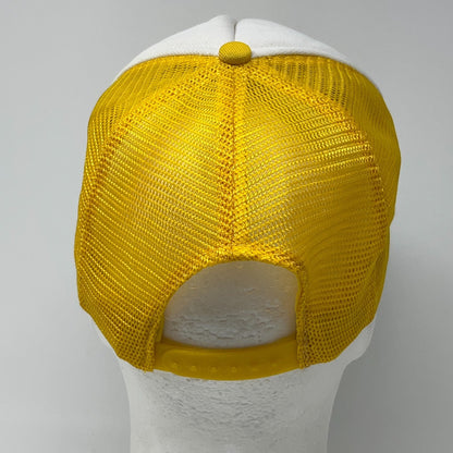 Vintage 80s Georgia Tech Yellow Jackets Rope Trucker Snapback Baseball Hat Cap