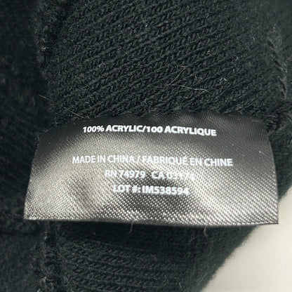 Parasuco Jeans Beanie Winter Hat Toque Streetwear Flip Cuffed Black