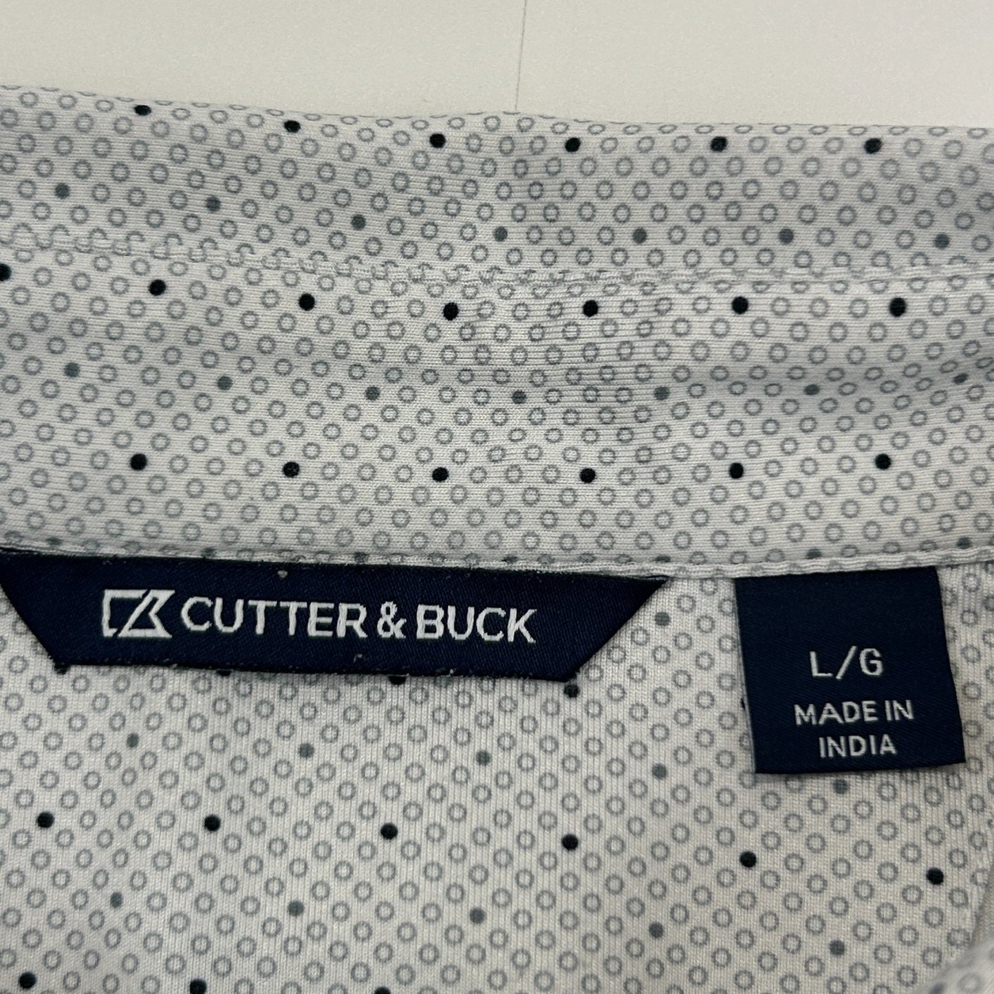 Las Vegas Raiders Polo Shirt White NFL Short Sleeve Cutter & Buck Mens L Large