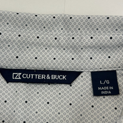 Las Vegas Raiders Polo Shirt White NFL Short Sleeve Cutter & Buck Mens L Large