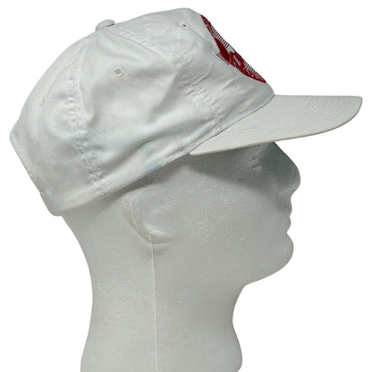 Indiana University Hoosiers Vintage 90s Hat White Circle Logo Baseball Cap