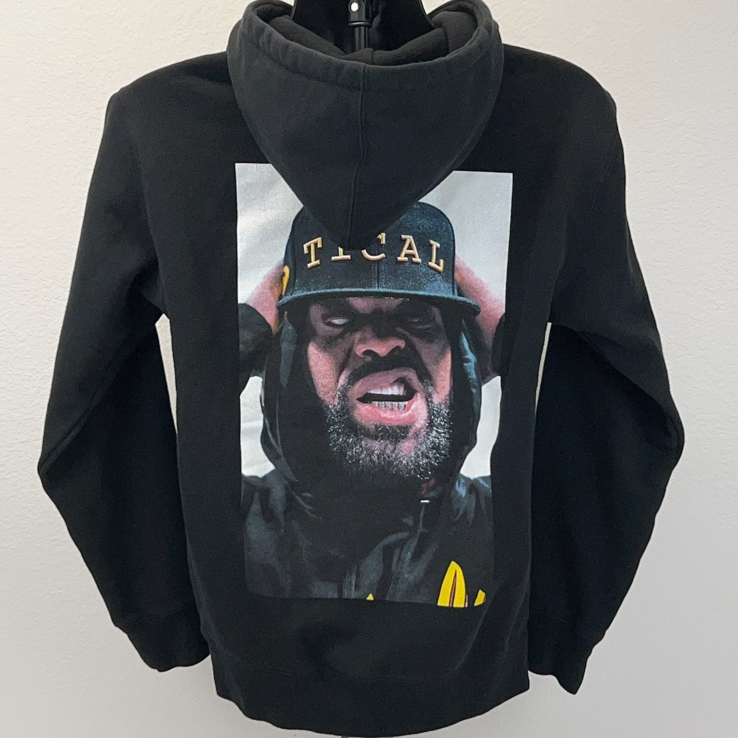 Tical Method Man Dead Eye Hoodie Hooded Sweatshirt Wu-Tang Clan Black S Small