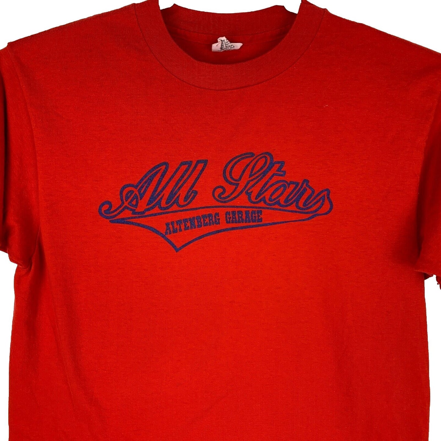 All Star Altenberg Garage 复古 80 年代 T 恤棒球垒球美国制造大码