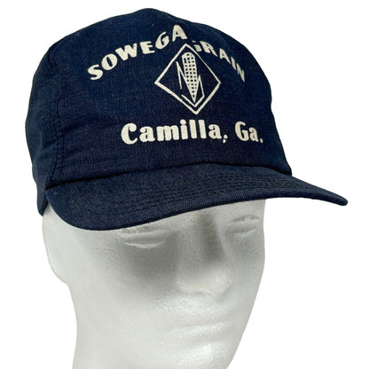 Sowega Grain Vintage 70s Hat Camilla Georgia Blue Chambray Denim Baseball Cap