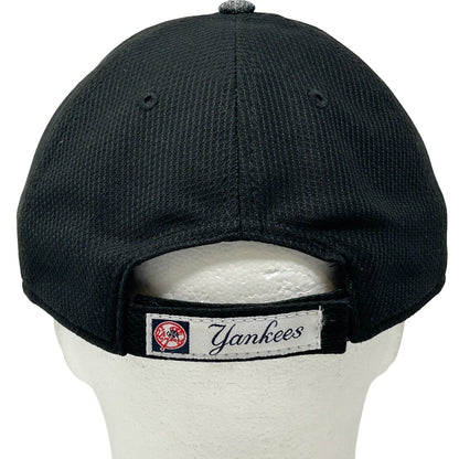NY Yankees New Era 9Forty Strapback Hat Gray Black New York MLB Baseball Cap