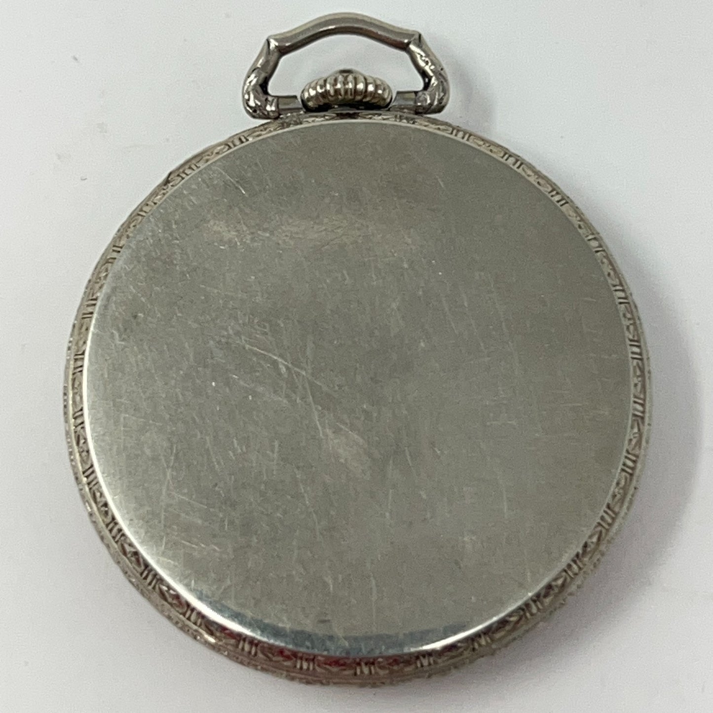 Vintage 20s Harley Davidson Gruen Semi Thin Pocket Watch 15 Jewels Silver Biker