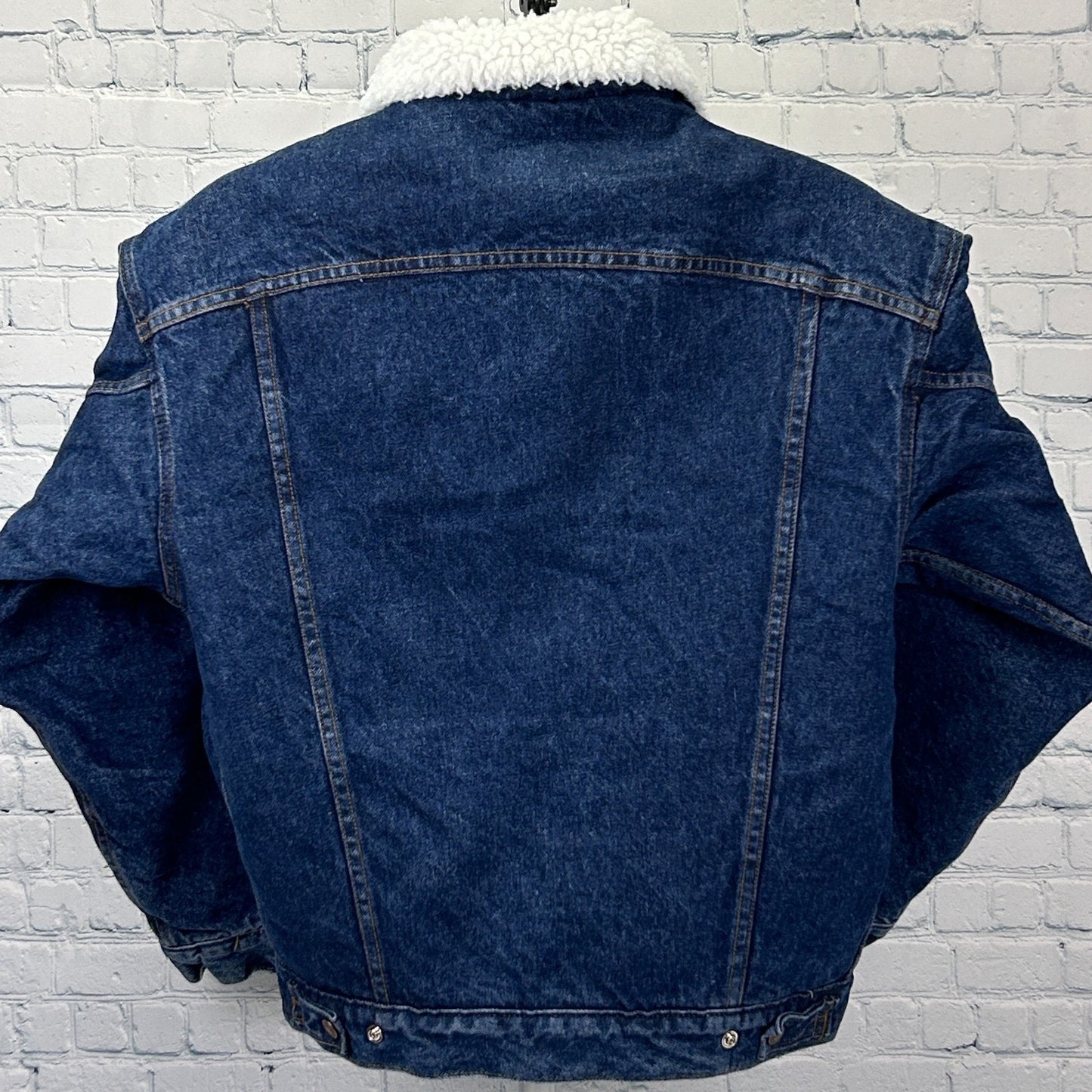 Vintage 90s Levis Sherpa Boa Fleece Lined Jean Jacket Denim 70609 Blue M Medium - Neon Vintage