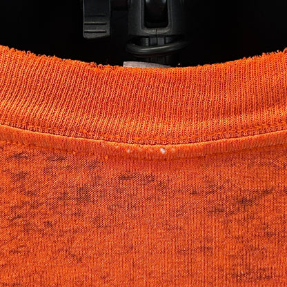 Vintage Distressed Ben Ciccone Inc T Shirt Mens XL X-Large Orange Construction