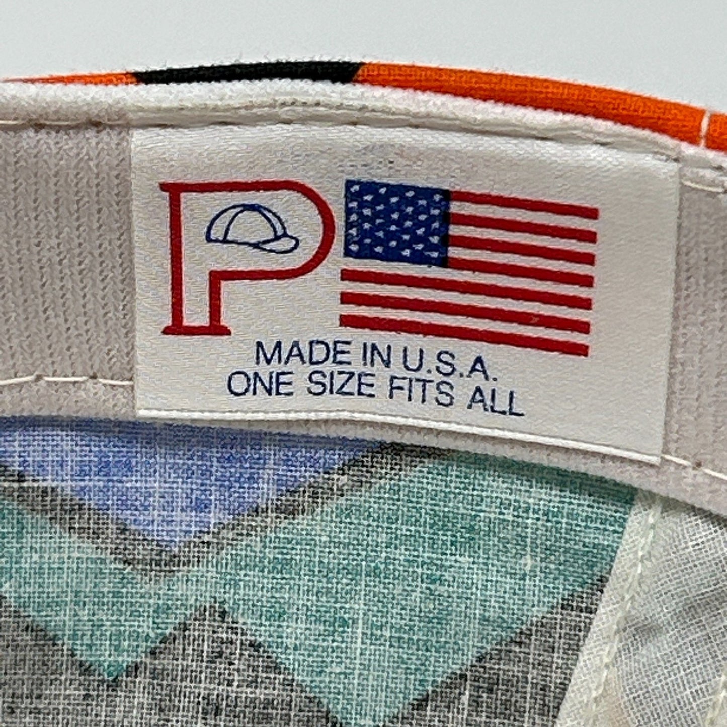 Vintage Beach Club Long Bill Dad Hat Cap Flex Fitted M-L Green 80s Tropical