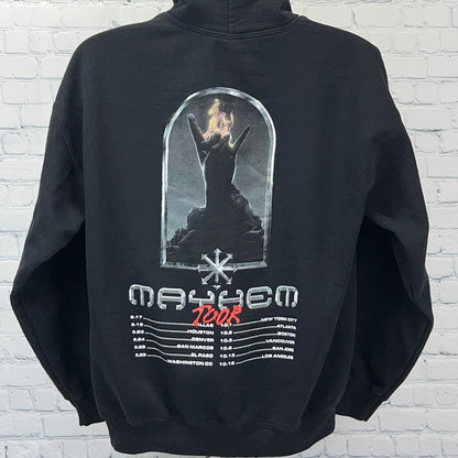 SAYMYNAME Mayhem Tour Hoodie Hooded Sweatshirt Hard Trap DJ EDM Black L Large