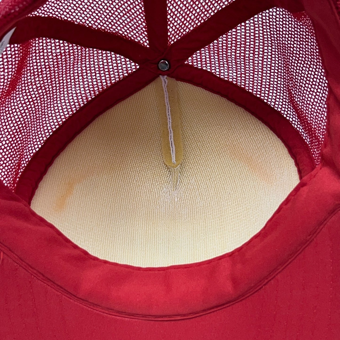 Vintage Baxman & Son Livestock Trucker Hat Baseball Cap Petaluma Snapback Red