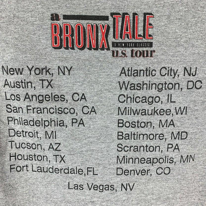A Bronx Tale Tour Raglan Camiseta Musical Nueva York Gris Negro Camiseta Gráfica Pequeña
