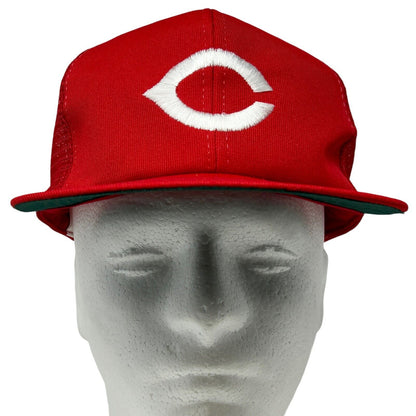 Cincinnati Reds Trucker Hat Vintage 90s Red MLB Mesh Snapback Baseball Cap New