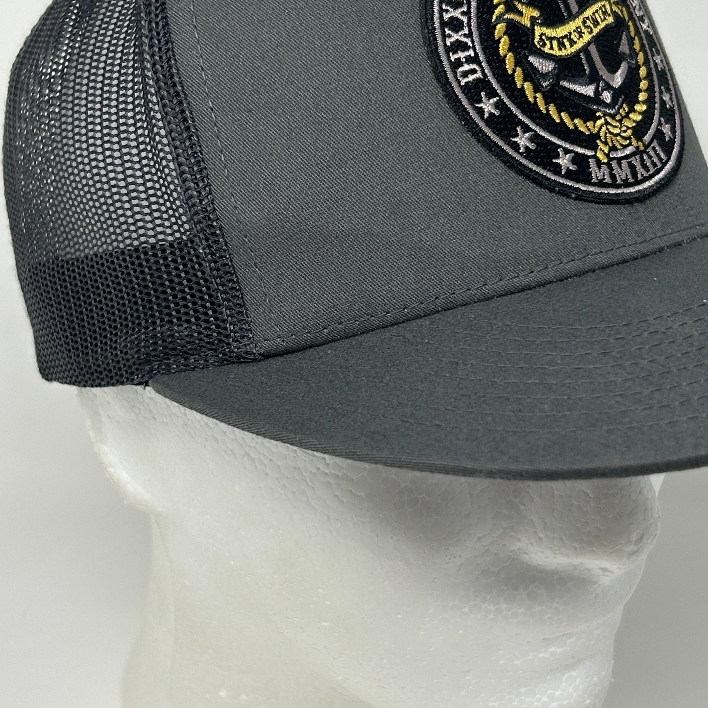 Dixxon Flannel Company Patch Trucker Hat Baseball Cap Sink or Swim Snapback Gray