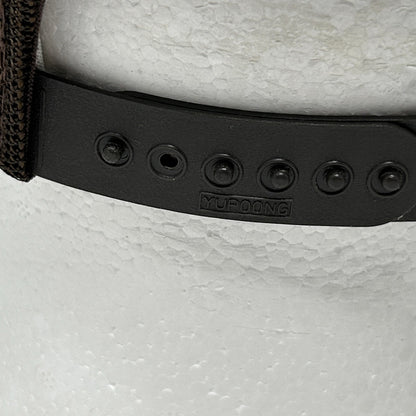 Vintage Midway Rent All Trucker Hat Cap Brown 80s Foam Front Mesh Snapback Rope