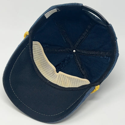 Vintage 90s Missouri Tigers Hat Baseball Cap University Corduroy Snapback Blue