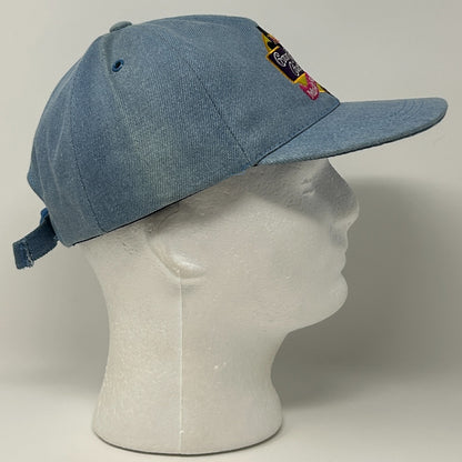Vintage 90s Crown Royal Country Music Series 93 Hat Cap Western Strapback Blue