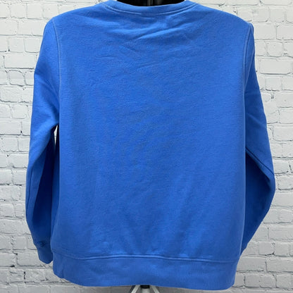 Marvel Sweatshirt Womens XL X-Large Blue Amazon Essentials Comic Books MCU Logo