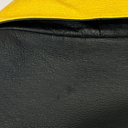 Vintage 90s Snoopy Peanuts Leather Bomber Jacket American Toons Black L Large