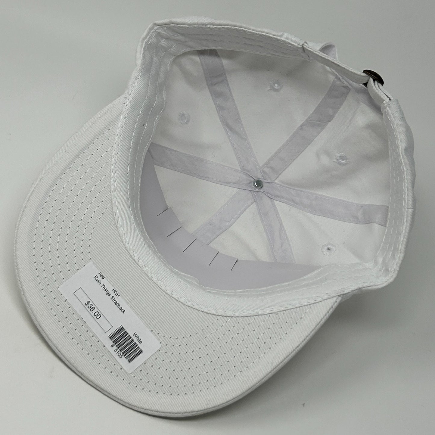 Anti-Kanye Ruin Things Hat Baseball Cap No Kanye West 6 Panel Strapback White