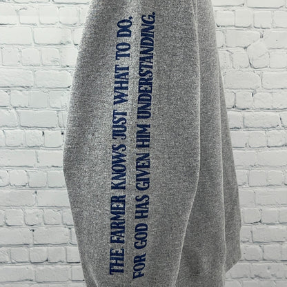 Mt Juliet Christian Academy FFA 2022 2023 Quarter Zip Sweatshirt M Medium Gray