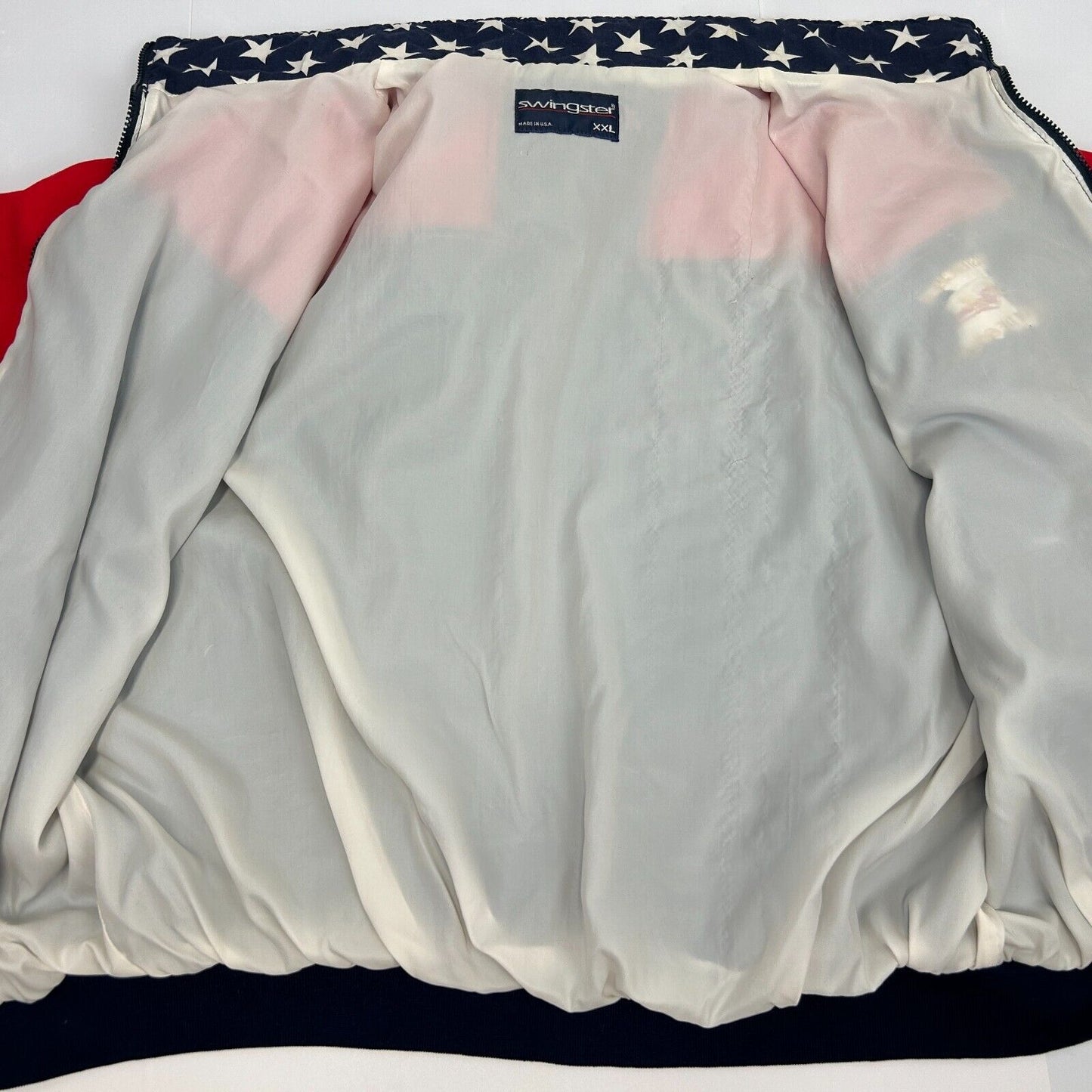 Masterchem USA Olympics Vintage 90s Jacket American Flag Patriotic Swingster XXL