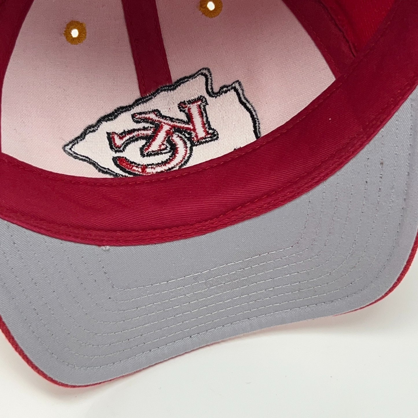 Vintage 90s Kansas City Chiefs Hat Baseball Cap NFL Wool Blend Snapback Red
