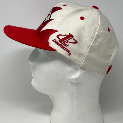 Vintage 90s Kansas City Chiefs Sharktooth Hat Baseball Cap Logo Athletic Red