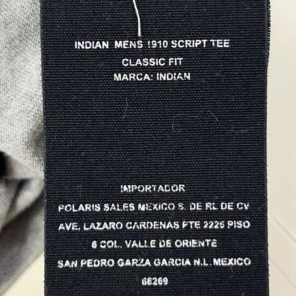 Indian Motorcycle 1910 Script Logo T Shirt XL X-Large Gray Biker Graphic Tee