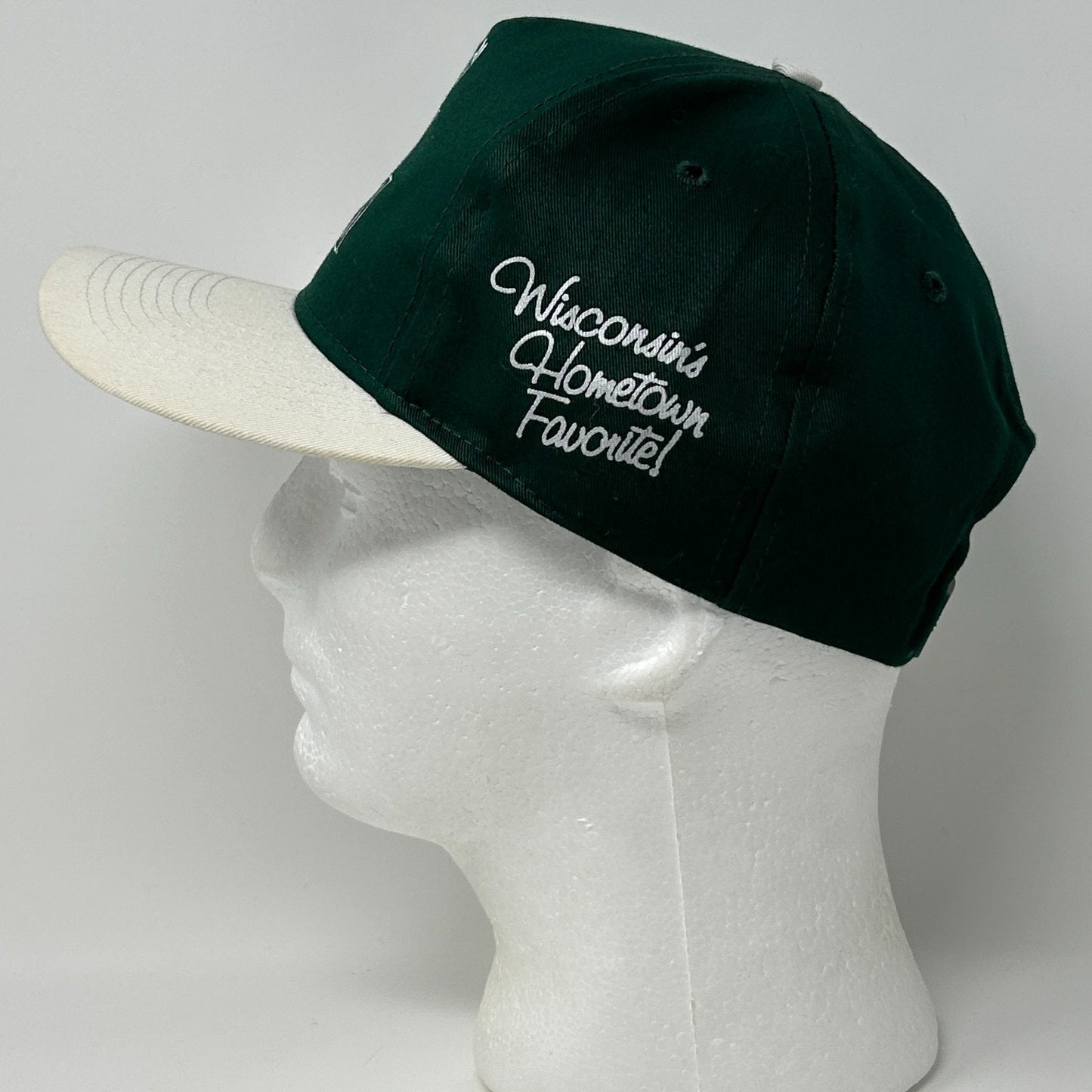 Vintage 90s Milwaukee Bucks Hat Baseball Cap Milwaukees Pickles Snapback Green