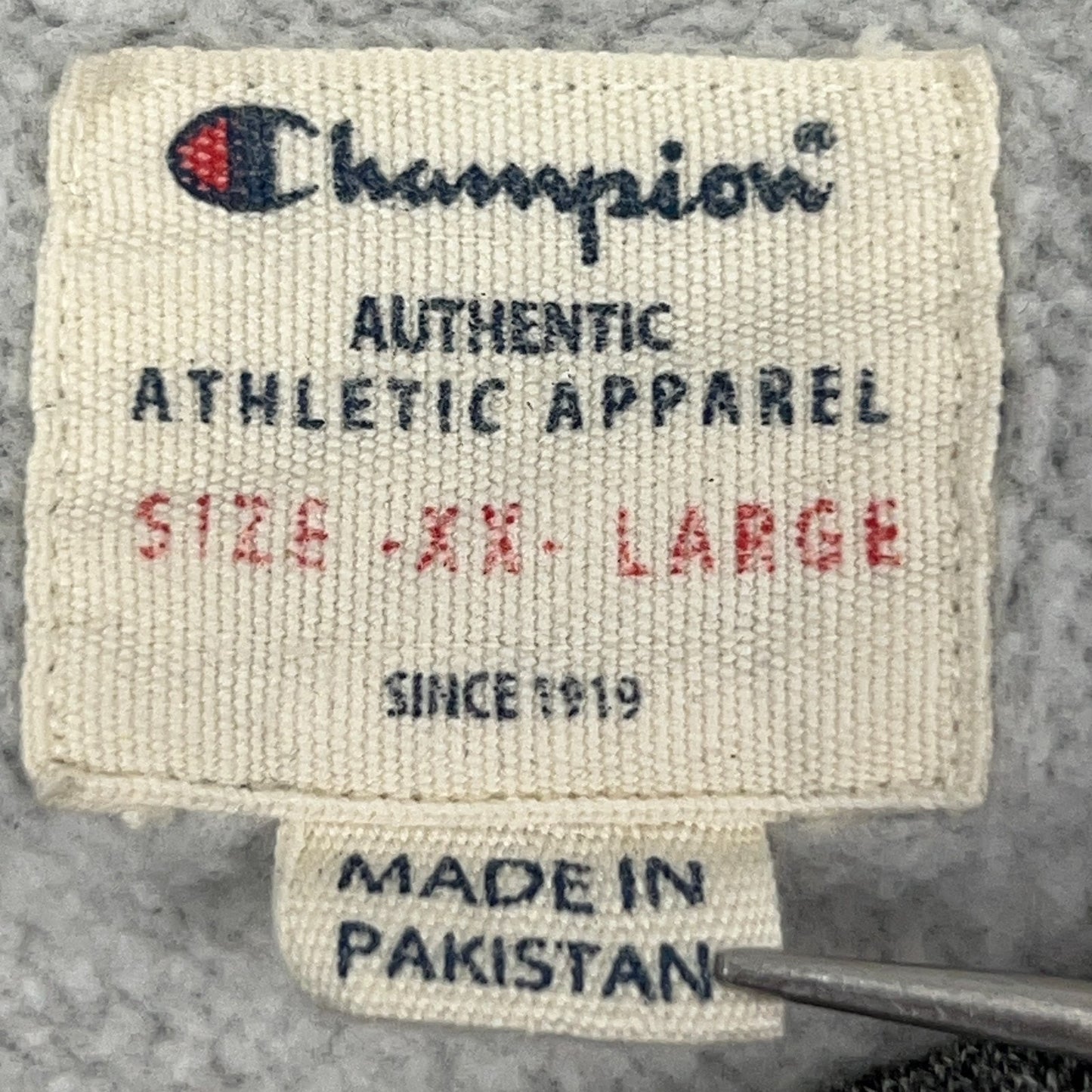 Champion Crewneck Sweatshirt XXL 2XL Gray Pullover Cotton Blend Streetwear