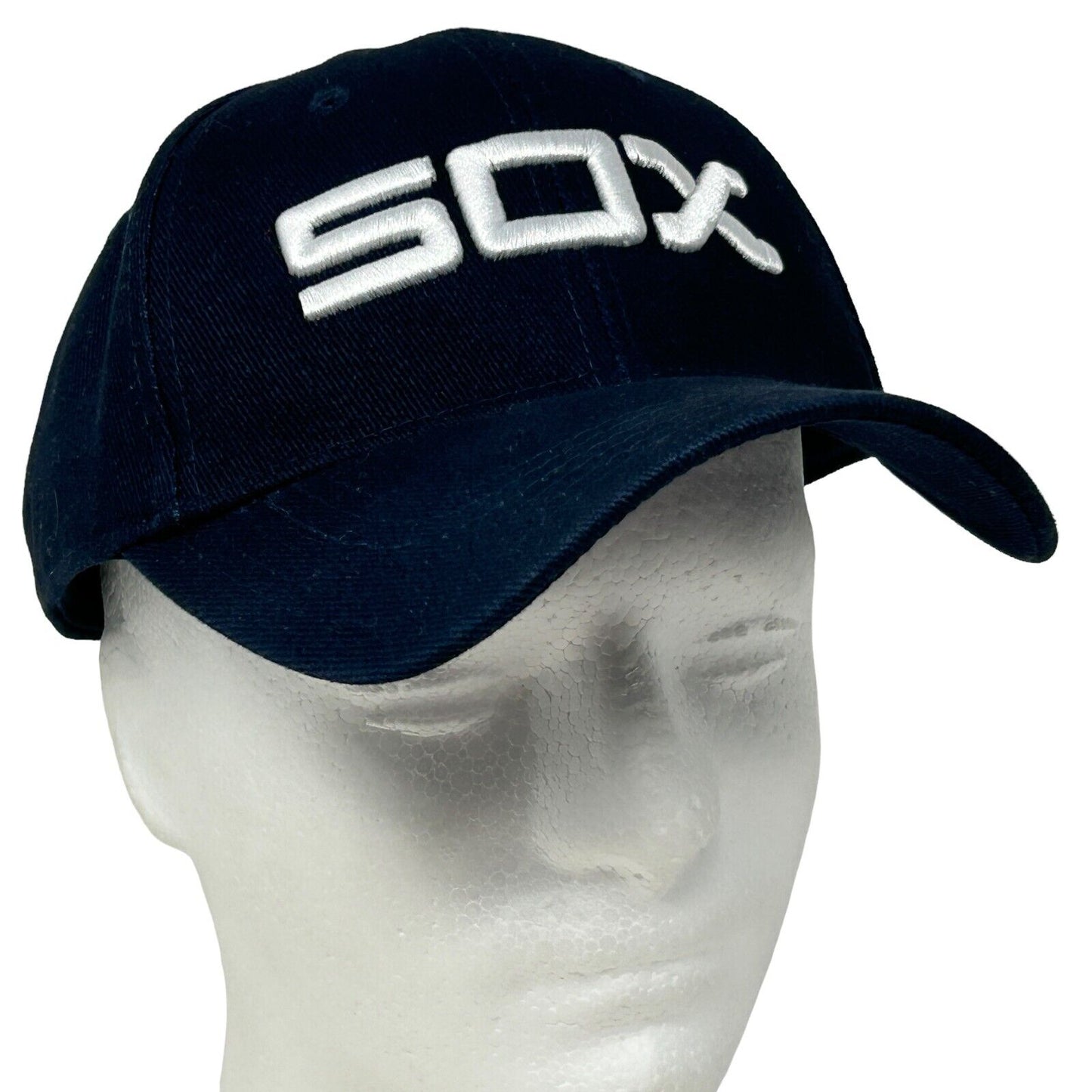 Gorra de béisbol con correa trasera de seis paneles de los Chicago White Sox de la MLB en color azul