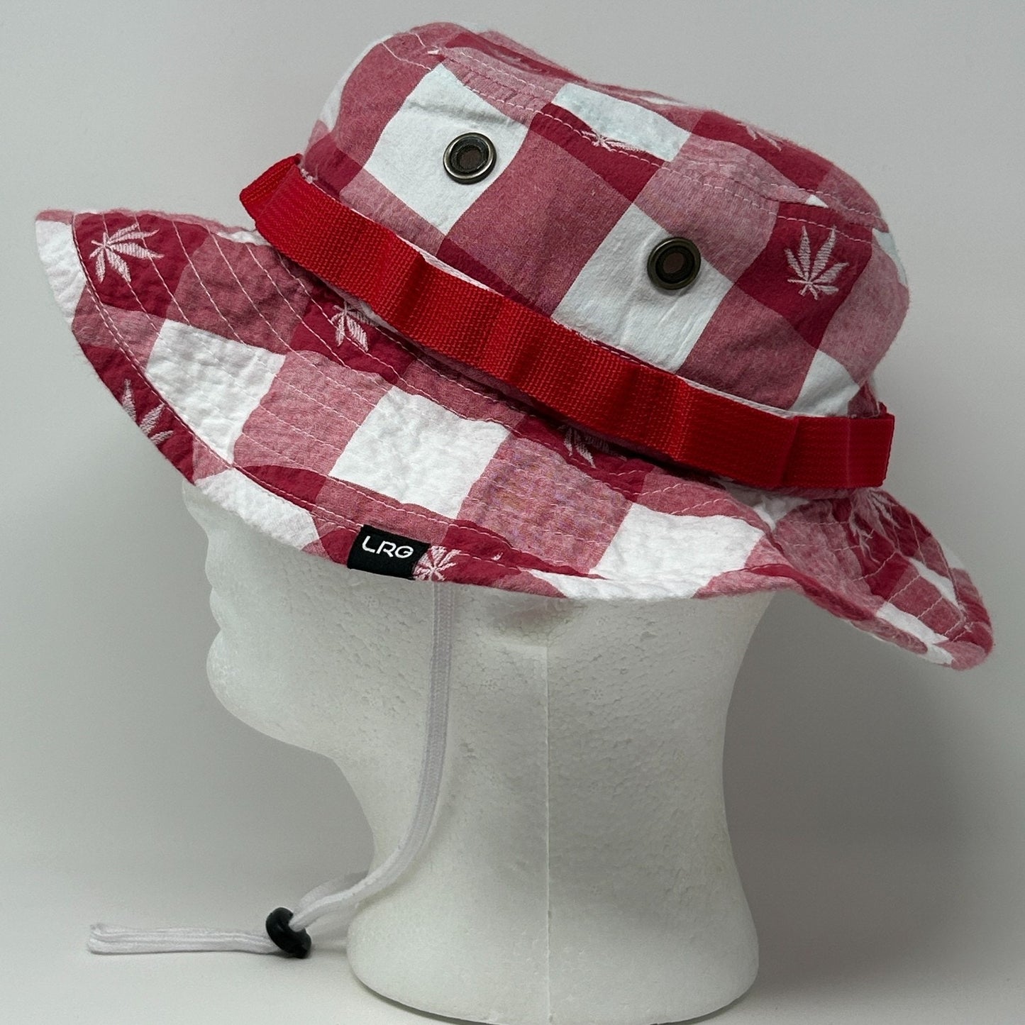 LRG Lifted Research Group Marijuana Boonie Hat Red Bucket Pot Weed Cannabis