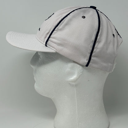 Vintage 80s Club Sportswear Hat Baseball Cap 6 Panel Made In USA Snapback White