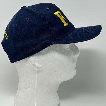 Vintage FBI Los Angeles Hat Cap Blue Federal Bureau of Investigation LA Snapback