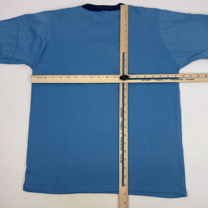 Vintage 70s Bugs Bunny USA T Shirt Patriotic Independence Day Blue Tee M Medium