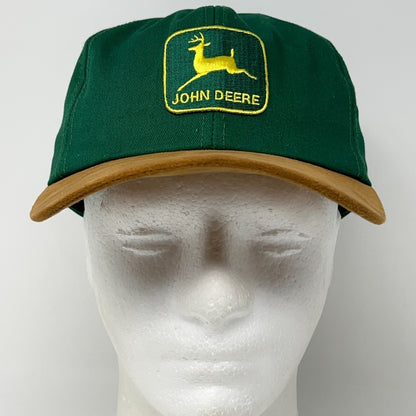 Vintage 90s John Deere Hat Baseball Cap Green Farm Tractor Snapback K-Products