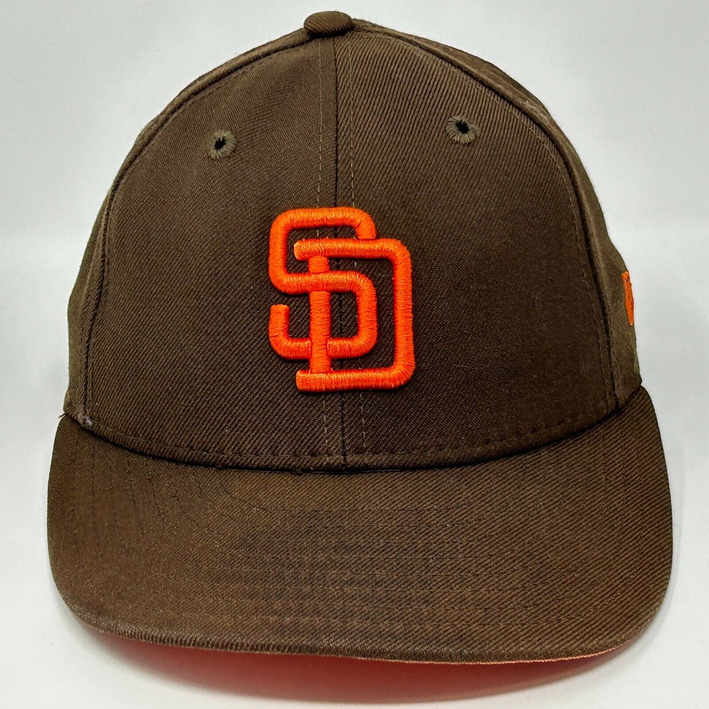 San Diego SD Padres Wool Hat Brown New Era Made In USA Baseball Cap Fitted 7 1/4