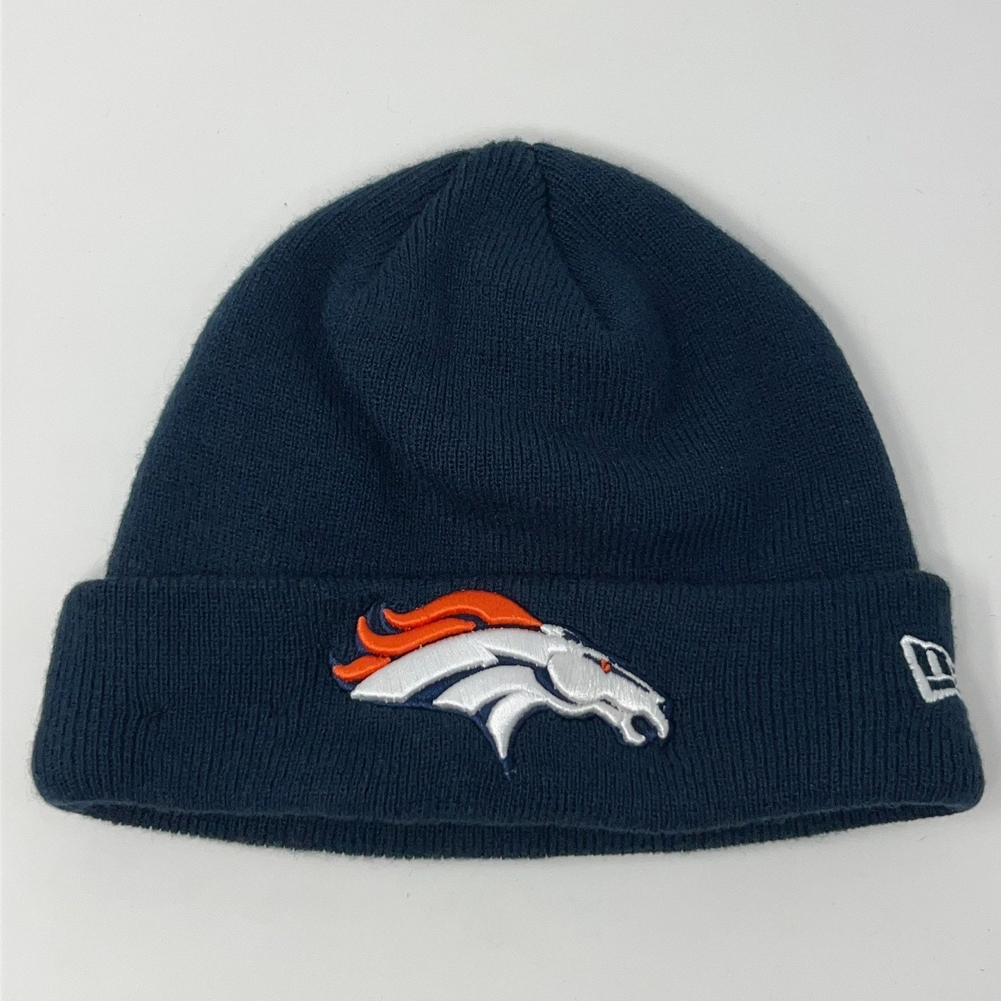 Denver Broncos Cuffed Beanie Toque Winter Hat New Era Blue NFL Football