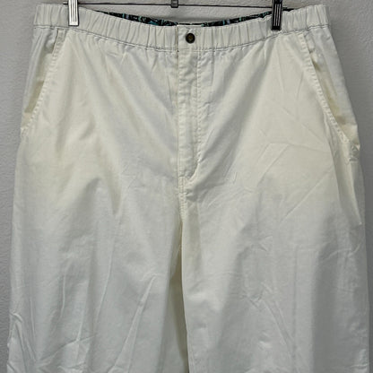 Vintage 80s 90s Exchange Sport Pants Baggy Surfer White Mens XL X-Large 36-38x34